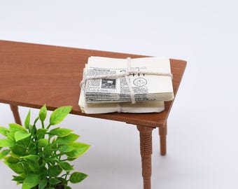 1:12 Dollhouse Miniature Newspaper Bundle | Paper Mini Newspaper Set for Micro Miniatures