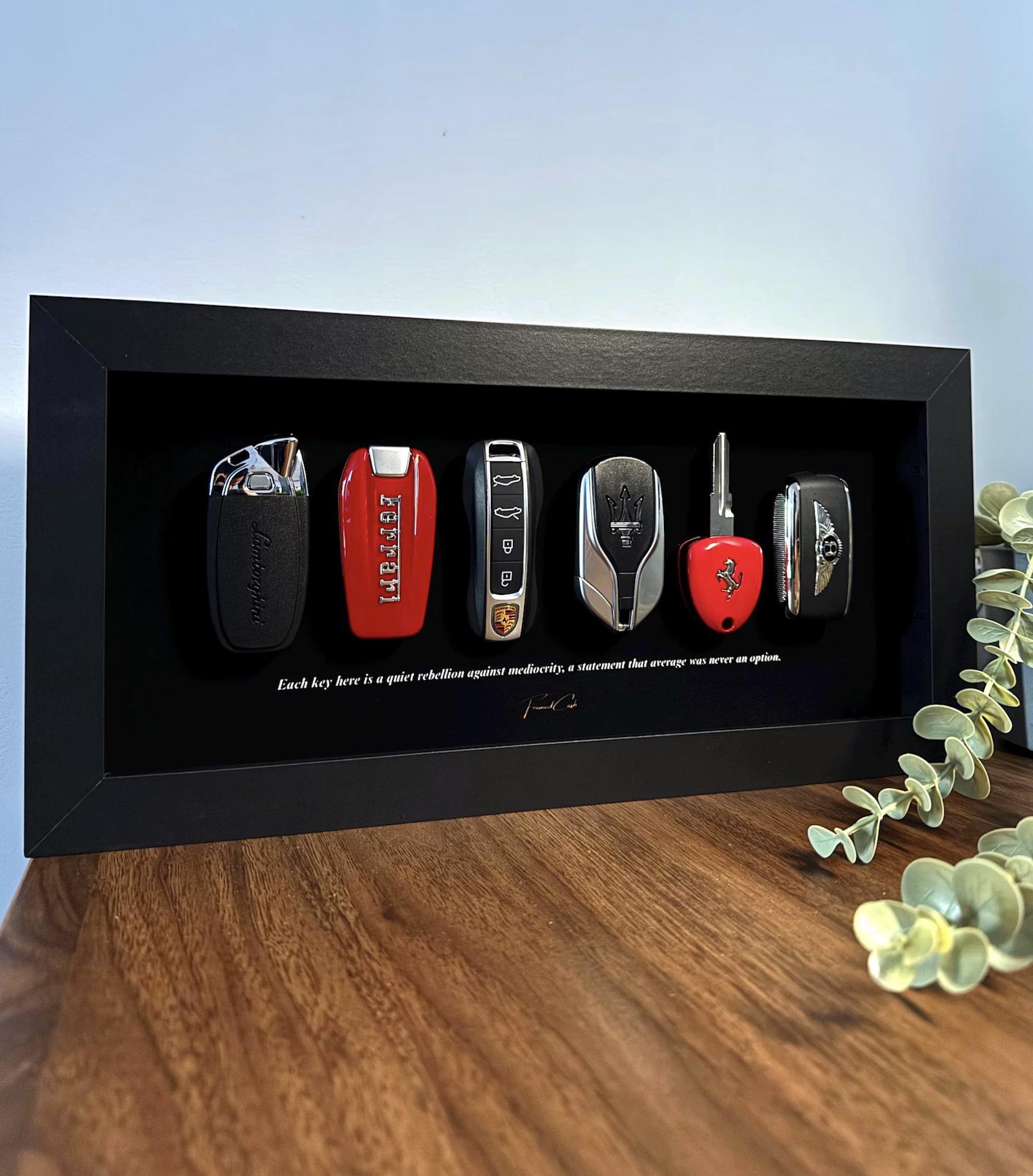 Luxury Supercar Keys Frame by Framedcash | the Billionaire's Row