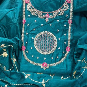 Chanderi Silk Salwar Kameez | Traditional Indian Clothing | Designer Ethnic Suit Set | Festive & Cultural Wear