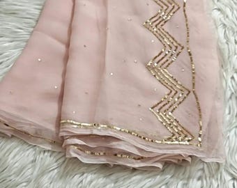 Chiffon Saree, Floral Printed Saree, Indian Party Wear Saree, Lightweight Soft Saree, Wedding Guest Outfit