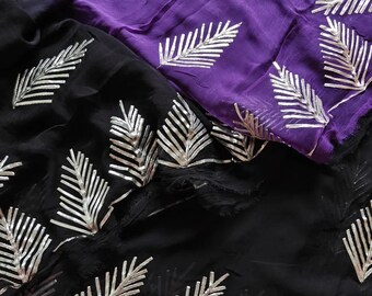 Elegant Designer Chiffon Saree with Blouse | Lightweight Bollywood Party Wear Saree | Indian Wedding, Bridesmaid & Gift for Her