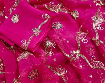 Luxury Chiffon Saree for Women | Elegant Designer Party Wear Sari | Lightweight Soft Fabric Wedding & Festive Wear Drapes