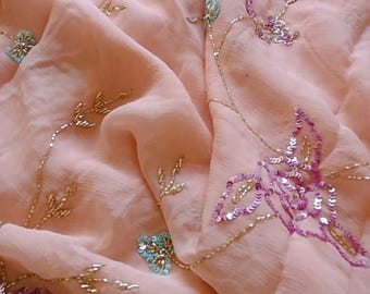 Chiffon Saree for Women, Indian Saree, Lightweight Sari, Elegant Wedding Saree, Party Wear Saree, Traditional Indian Clothing