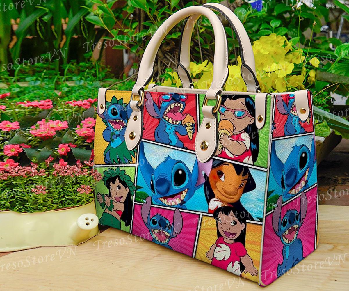Discover Stitch and Lilo Leather Bag Handbag, Stitch  Lovers Handbag, Women Crossbody Bag