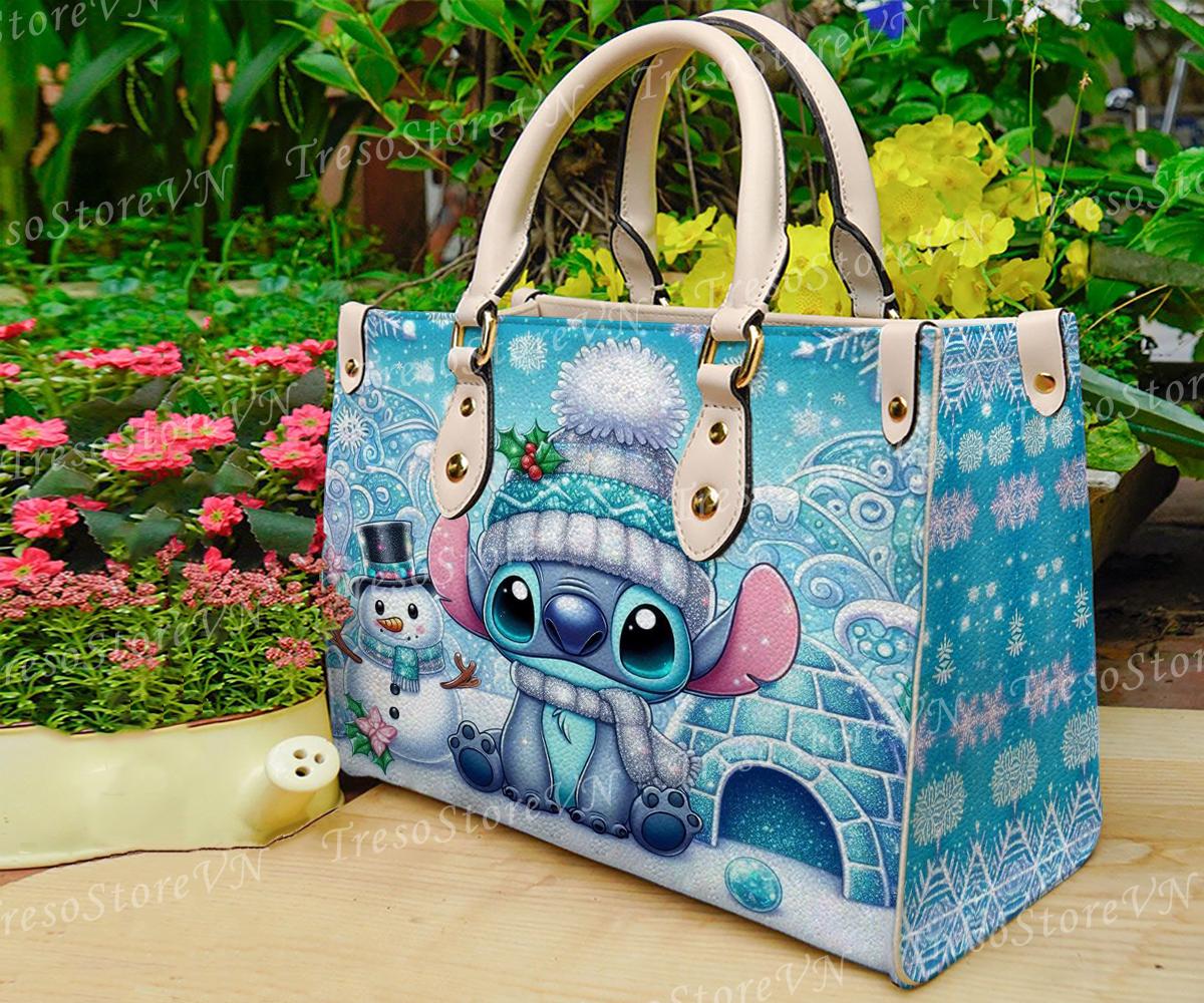 Discover Stitch Leather Bag for Women Crossbody Purse and Handbag