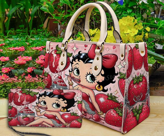 Betty Boop Cartoon Women Leather Handbag,betty Boop Wallet  display picture 2