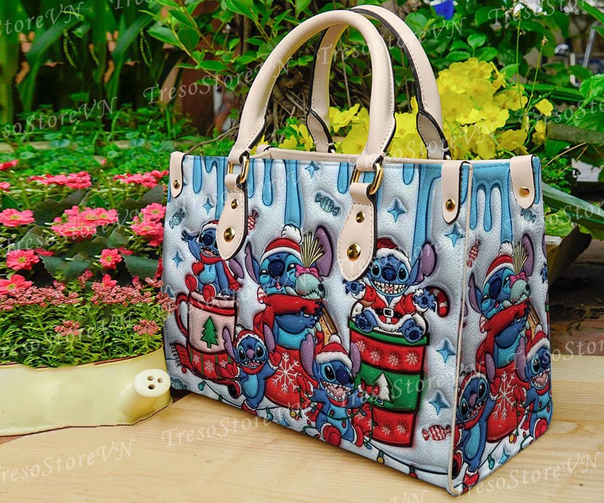 Discover Stitch Cartoon Leather Bag Crossbody Bag for Women