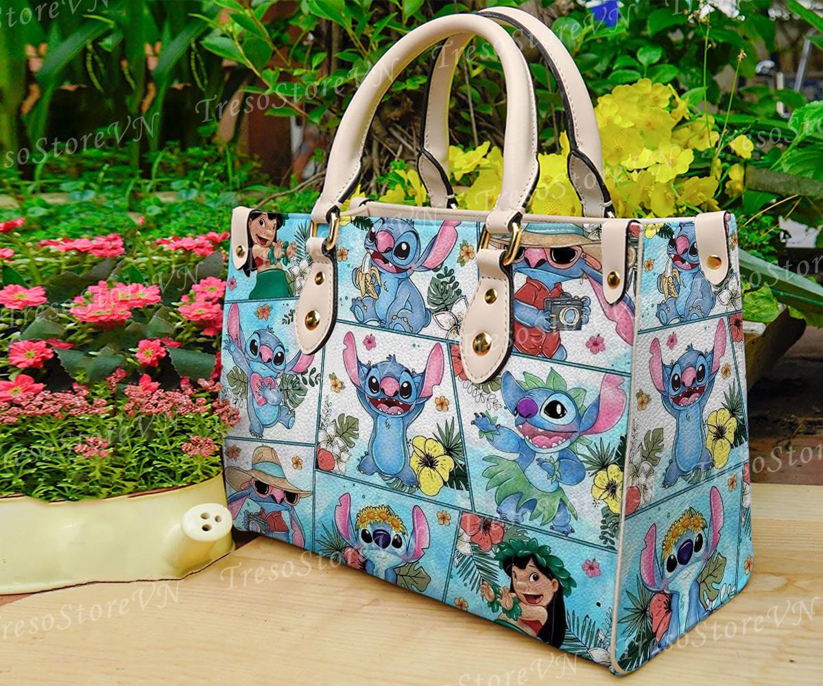 Discover Stitch and Lilo Leather Bag Handbag, Stitch  Lovers Handbag, Women Crossbody Bag