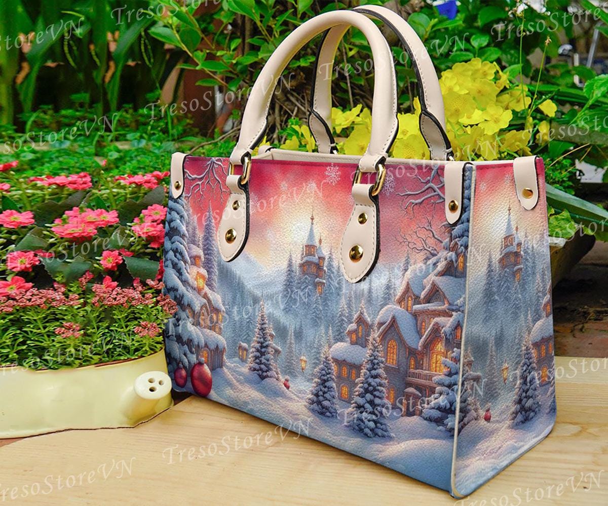 Discover Merry Christmas Women Leather Bag Purses, Christmas Lover Handbag