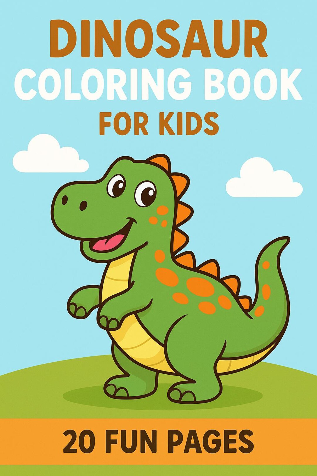 Dinosaur Coloring Book for Kids | 20 Printable Pages PDF | Fun ...