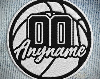 Personalized Volleyball Name & Number Patch, Custom Sports Embroidered Iron On Applique for Backpack Jacket Hat, Gift