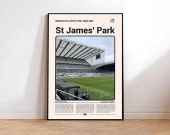 St James Park, Football Print, Home Decor picture, Office Wall Gift, Digital Download