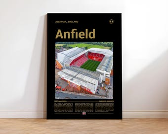 Anfield Poster, Football Print, Home Decor picture, Office Wall Gift, Digital Download