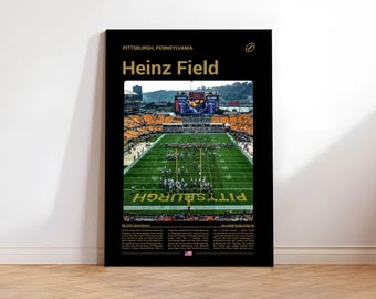 Heinz Field Print, Football Wall Art, Pennsylvania Sports Picture, Pittsburgh Stadium