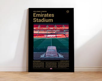 Emirates Stadium, Football Print, Home Decor picture, Office Wall Gift(Digital Download)