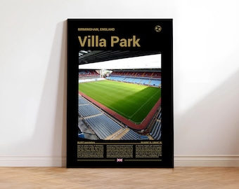 Villa Park, Football Print, Home Decor picture, Office Wall Gift, Digital Download