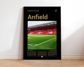 Anfield Stadium, Football Print, Home Decor picture, Office Wall Gift, Digital Download