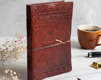 Diario de cuero Árbol de la Vida – Libro de las Sombras vintage / Regalo para mujeres y hombres