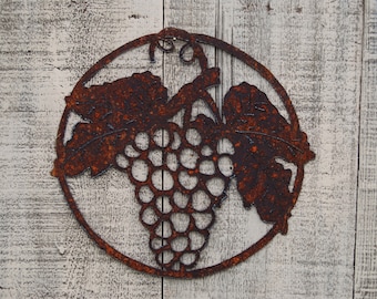 Wine Grapes Wall Hanging Grapevine Bunch of Grapes Wall decor