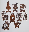 Alice in Wonderland Croquet Wickets, Housewarming Gift, Croquet, Lawn Games, Yard Games, Garden Art, Metal Yard Art, Outdoor Games, Gifts