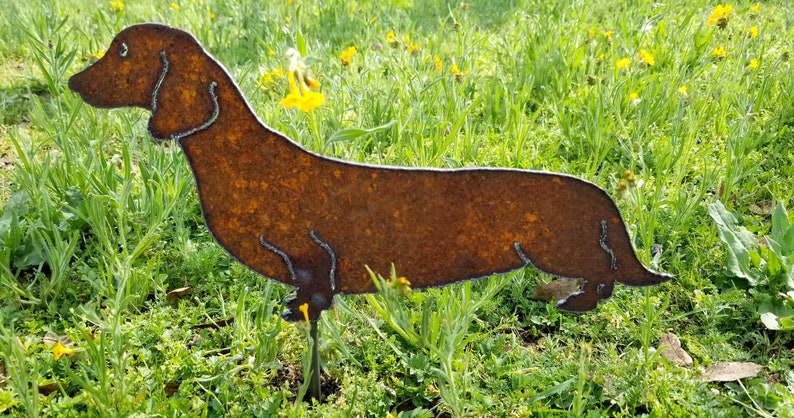 Dachshund Garden Stake Dachshund Metal Art Dog Lover Weiner | Etsy