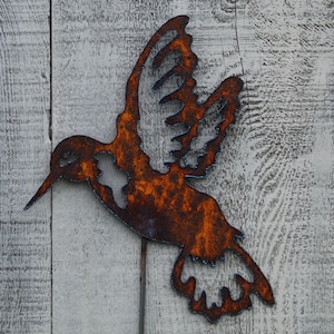Kolibri Garten Pfahl, Gartendeko, Metallkunst