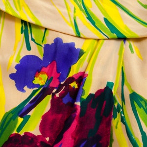 Blumarine Abstracted Floral Print Silk Mini Skirt image 8