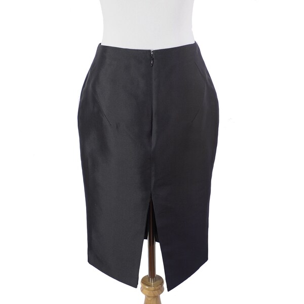 Silk Pencil Skirt - Etsy