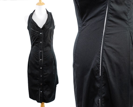Hussein Chalayan Lightweight Black Cotton Shirtdre