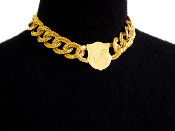 Catherine Prevost Chunky Gold Chain Choker Neckla… - image 4