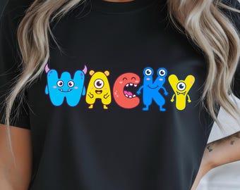 Wacky Monster Letters PNG | Cute Alphabet Clip Art | Digital Download | Mismatch Day Apparel Kids