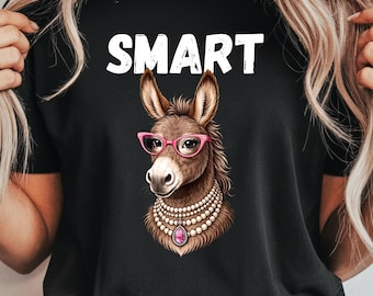 Smart Ass PNG Digital Design (Digital Download) Smart Donkey design Royal donkey popular pngs summer free mockup included