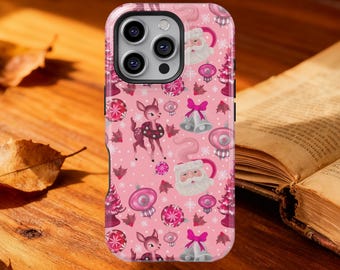 Christmas Santa Claus Phone Case for iPhone 17 16 15 14 13 12 Pro Max, Christmas Protective Cover for Samsung Galaxy S23 S24 S25 Ultra Case