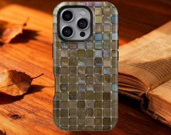Boho Mosaic Tile iPhone Magsafe Case, Elegant Colorful Glass Tile Design for iPhone 17 16 15 14 13 Pro Max, Samsung Galaxy S23 S24 S25 Ultra