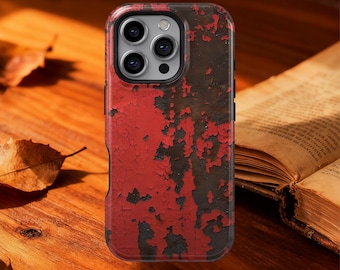Retro rusted texture phone cases, old industrial metal design phone case for iPhone 17 16 15 14 13 12 11 Pro Max, Samsung S25 S24 S23 Cover