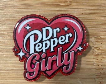 Dr.Pepper Girly Heart Shaped Refrigerator Magnet