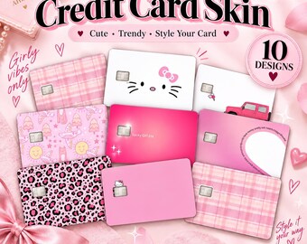 Custom Credit Card Skins Hello Credit Card Skins Credit Card Cover Template SVG Debit Card Stickers Credit Card Sticker Digital Download