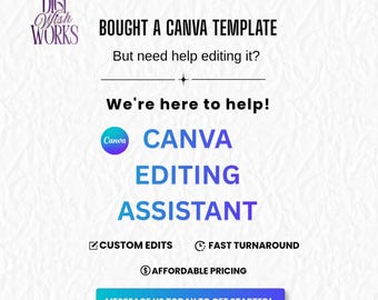 Diseño gráfico personalizado Servicio de edición de plantillas de Canva Servicio de edición para vendedores Servicio de complementos de Canva Logotipo Póster Edición avanzada de Canva