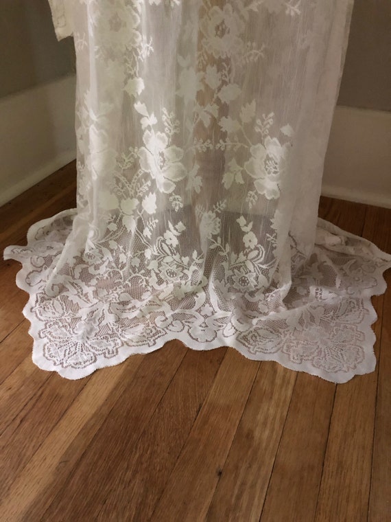 Ivory Lace Art Deco Lace Wedding Dress | BoHo 70s… - image 8
