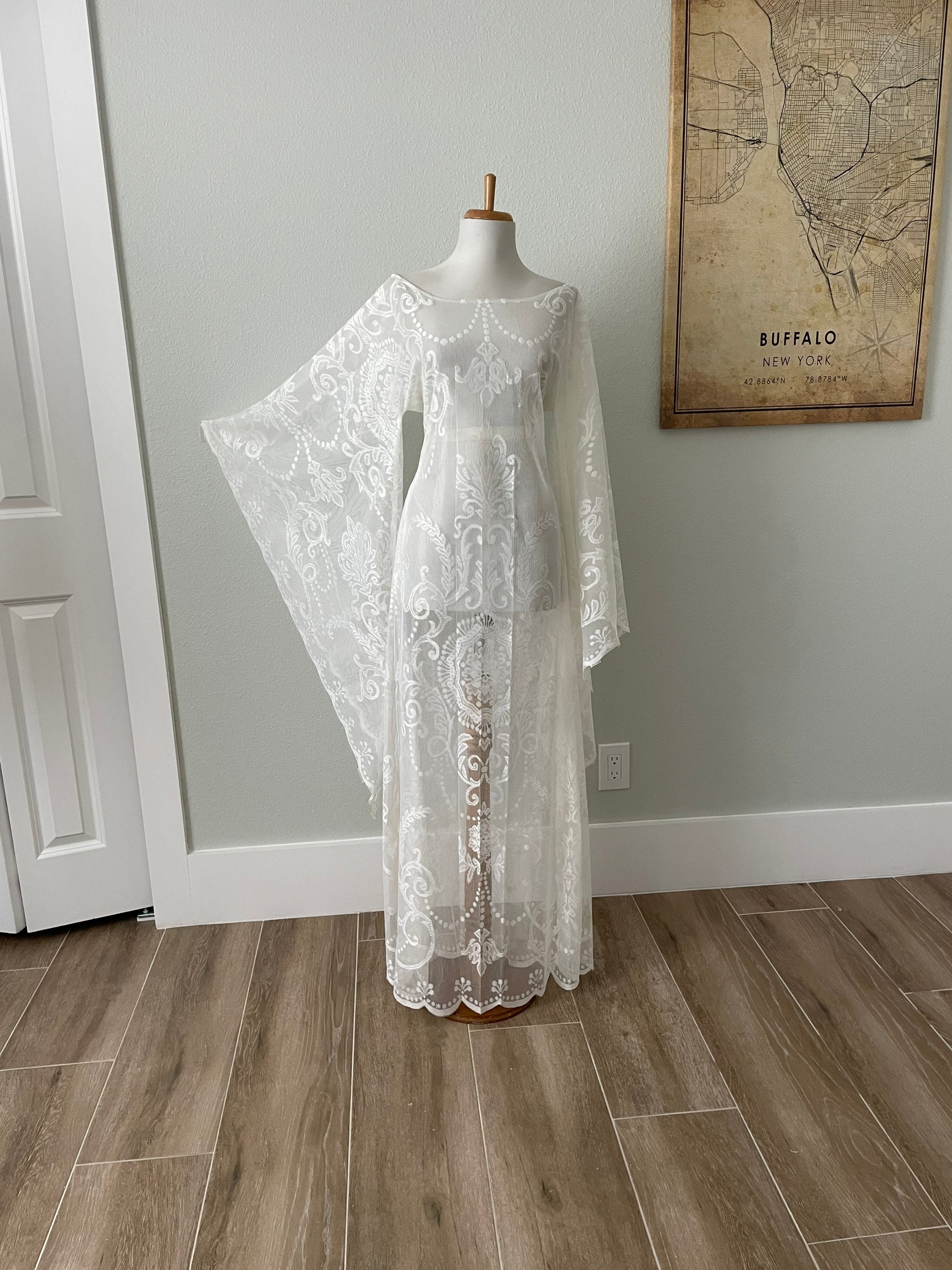 Cream Vintage Lace Dress - Etsy Ireland