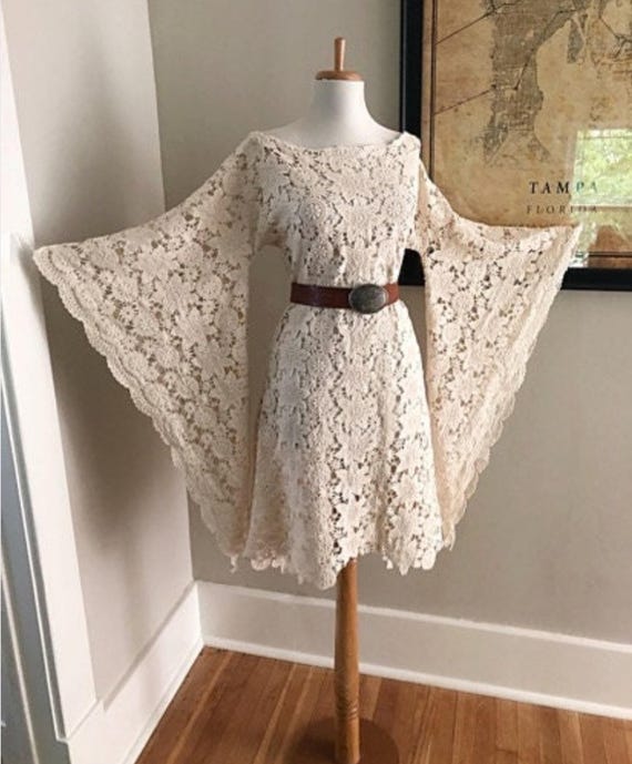 bell sleeve mini dress 70s 33 Bell Sleeves ideas