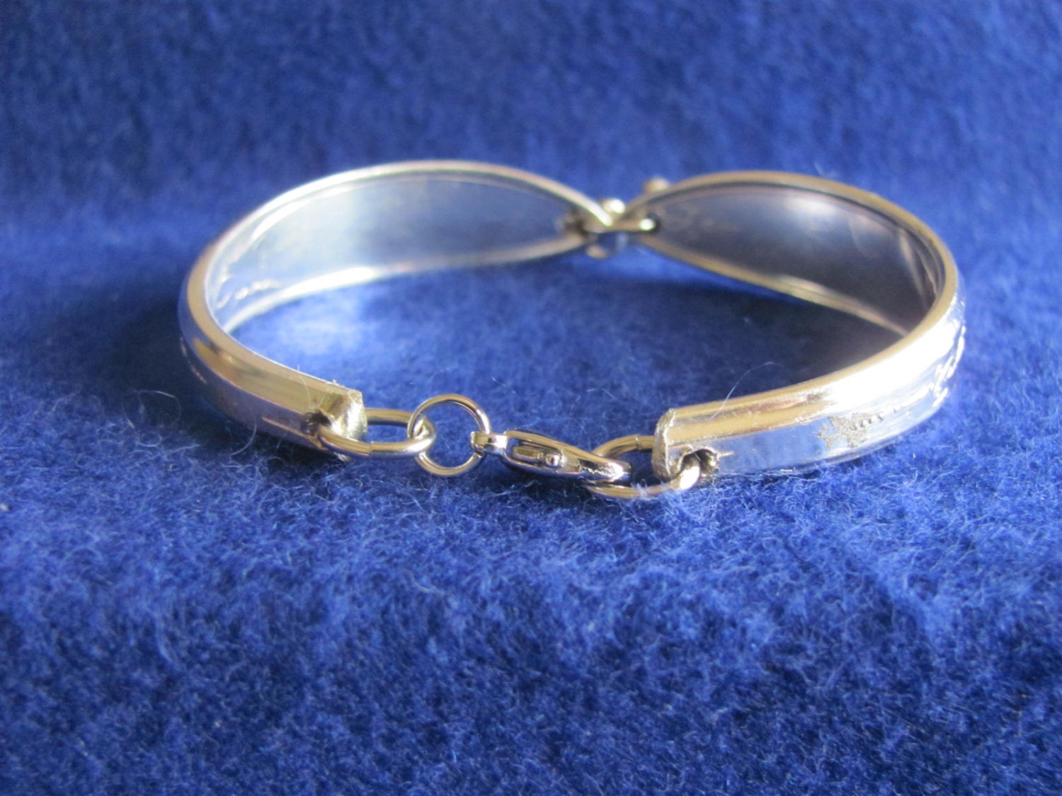 Old Vintage Silver Spoon Bracelet W/ Sterling Silver 3D Etsy