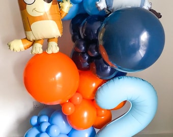 Bluey and Bingo ballon DIY-slingerset BlueyTheme-verjaardagsfeestje