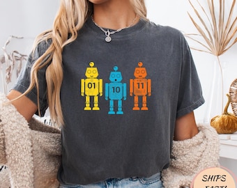 01 10 11 Robot T Shirt