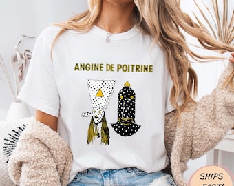 Vintage Angine de Poitrine Band T-Shirt, Retro Music Graphic Tee, Indie Band Shirt, Classic Vintage Style Tee