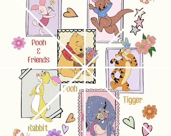 Disney Winnie the Pooh Friends  Png Clipart | Printable Winnie the Pooh | Instant Download