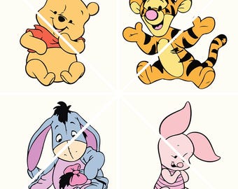 Disney Baby Winnie the Pooh Friends  Png Clipart | Printable Winnie the Pooh | Instant Download