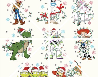 Disney Toy Story Christmas Light Png, You' ve Got a Friend in Me Christmas Png, Christmas Party Png,Christmas Family Png,Disney Christmas