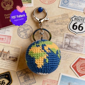 Earth Amigurumi Crochet Pattern | Realistic Globe Plush, Educational Planet Decor (PDF)