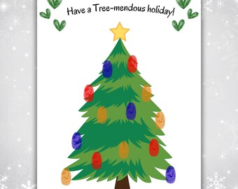 Christmas Tree Handprint Art, Holiday Keepsake, Christmas Craft, School Activity, DIY Kids Craft, Instant Download